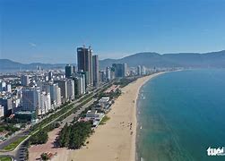 Danang beautiful white sand beach